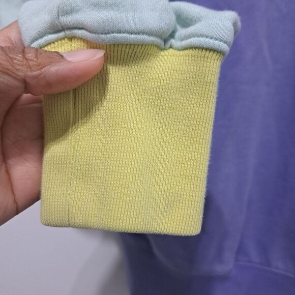 Teddy Fresh Pastel Hoodie Logo Patch Retro Y2K Sweater XS Multi- Color - Picture 8 of 16